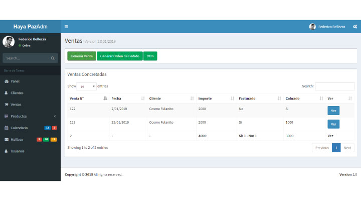 Backend ADM Haya Paz